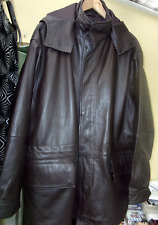 zara mens leather jacket xxl for sale  NEW TREDEGAR