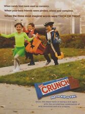 2009 Nestlé Crunch Candy Bars - Disfraz de Halloween para niños truco o trato - Anuncio impreso segunda mano  Embacar hacia Argentina