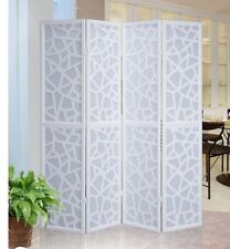 4 Panel Screen Room Divider, White for sale  Shipping to South Africa