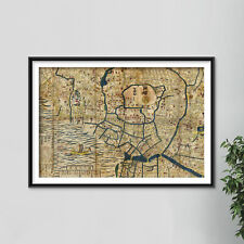 Vintage map tokyo for sale  UK