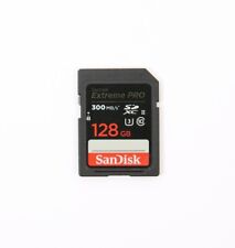Tarjeta de memoria SD SanDisk Extreme PRO 128 GB SDXC clase 10 U3 velocidad de hasta 300 MB/s segunda mano  Embacar hacia Argentina