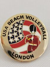Emblema oficial de broche de time olímpico de vôlei de praia de Londres 2012 EUA comprar usado  Enviando para Brazil