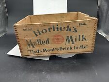 Used, Horlicks Malted Milk Shipping Crate Box 13x6x10 Inches Holds 12 Small Bottles.  for sale  Shipping to South Africa