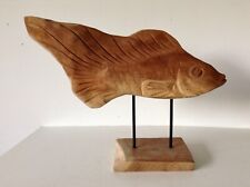 Fisch skulptur teakholz gebraucht kaufen  Witzenhausen