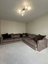 sofa dfs brown for sale  NOTTINGHAM