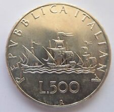 REPUBBLICA Italiana –  500 lire Argento Caravelle 1960 – FDC, usato usato  Torino