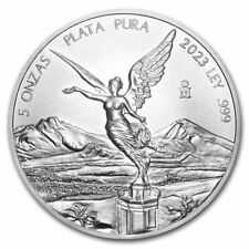 2023 México Libertad 5 Oz 999 Moneda de Plata Pura Onza Mexicana BU UNC - JP545 segunda mano  Embacar hacia Argentina