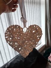 white wicker hearts for sale  NOTTINGHAM