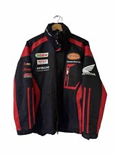 Vintage Men's Honda Racing Full Zip Lined Jacket Black Red Size S/M, used for sale  Shipping to South Africa