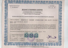 10 certificados de acciones diferentes de Bangladesh ingresos fiscales segunda mano  Embacar hacia Argentina