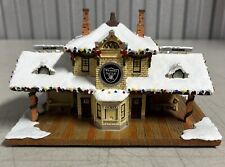 Vintage Hawthorne Village NFL Oakland Raiders Holiday Lighted Train Station 2003 for sale  Shipping to South Africa