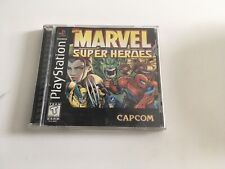 Marvel Super Heroes PS1 with Manual Tested and Works Complete Disney Capcom for sale  Shipping to South Africa