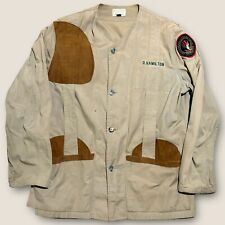 Camisa jaqueta de caça vintage Abercrombie & Fitch safári tamanho 40 acolchoada remendo anos 60 comprar usado  Enviando para Brazil