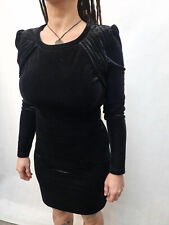 GANNI welurowa czarna elegancka sukienka XS bastille na sprzedaż  PL