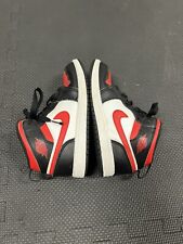 Nike Air Jordan 1 Mid PS Preto Ginásio Vermelho Branco Crianças Pequenas Tamanho 1.0, usado comprar usado  Enviando para Brazil