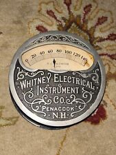 Início dos anos 1900’s WHITNEY ELECTRIC INSTRUMENT CO. D.C. VOLTÍMETRO- STEAMPUNK- RARO comprar usado  Enviando para Brazil
