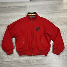 Jaqueta Polo Ralph Lauren Bomber Masculina L Lã Vermelha Forrada Anos 90 Preppy Botão para Cima comprar usado  Enviando para Brazil