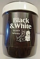 BLACK & WHITE SCOTCH WHISKEY VINTAGE ICE BUCKET PLASTIC COLLECTIBLES BARWARE for sale  Shipping to South Africa