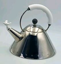 Vintage Alessi Kettle w Bird Whistle - Des. Michael Graves - Mint Condition - IT, used for sale  Shipping to South Africa