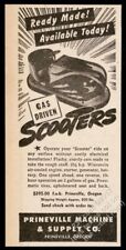 1946 Prineville gas-driven scooter amusement park bumper car photo print ad, used for sale  Shipping to Canada