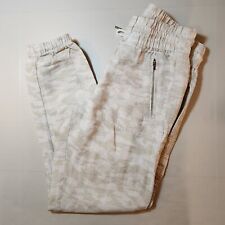 Calça jogger Athleta Cabo Tide linho bege tamanho 4 bolsos com zíper comprar usado  Enviando para Brazil