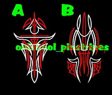 Pinstripe pinstriping custom motorcycle tank fender hood vinyl decal SET OF 2, used for sale  Shipping to South Africa