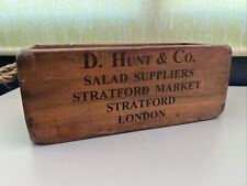 Vintage wooden box for sale  CHRISTCHURCH