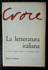 Letteratura italiana croce usato  Roma