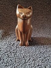 wooden cat ornament for sale  NORTHAMPTON