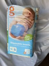 G Diapers Pack of 40 Disposable Insert gPants N / S 6-14lbs 100% Biodegradable for sale  Shipping to South Africa