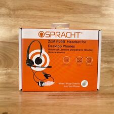 Spracht ZUMRJ9B fone de ouvido supra-auricular preto com fio para telefones desktop fixos comprar usado  Enviando para Brazil