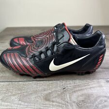 Botines de cuero rojo negro Nike Total Ninety 90 Shoot II FG para hombre talla 11 318887-016 segunda mano  Embacar hacia Argentina