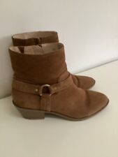M & S TAN SUEDE ANKLE BOOTS UK 7.5  for sale  Shipping to South Africa