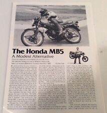 "Honda MB5 1981 - Revista de bicicletas - Folleto - Literatura ""El Honda MB5" segunda mano  Embacar hacia Argentina