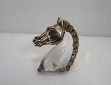 1940's Trifari Alfred Phillippe Horse Head Jelly Belly Sterling  Pin Pat 138353 for sale  Shipping to South Africa