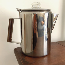 Used, Eurolux Percolator Coffee Maker Pot 9 Cups Glossy Stainless Steel for sale  Shipping to South Africa