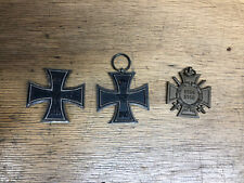 3 Orden orig. 1.WK: Eisernes Kreuz 1+2 & KvK m. Schwerter 77er Celle Nebelwerfer gebraucht kaufen  Hambühren