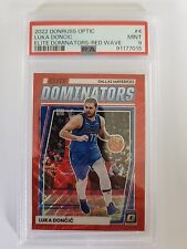 2022-23 Donruss Optic Luka Doncic Elite Dominators Red Wave #4 Mavericks PSA 9, used for sale  Shipping to South Africa