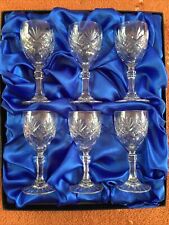 lead crystal wine glasses for sale  SHREWSBURY