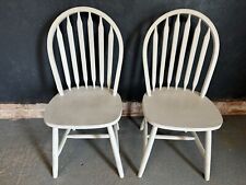 Pair white painted for sale  Shipping to Ireland