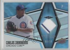 2008 muestras de espectro de cubierta superior azul/15 parche Carlos Zambrano #SS-CZ segunda mano  Embacar hacia Argentina