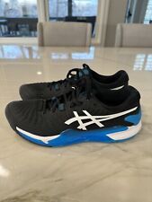 Tênis Masculino Asics GEL-Resolution 9 Preto Azul Branco Tamanho 9 comprar usado  Enviando para Brazil