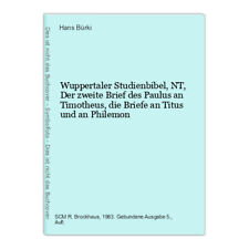 Wuppertaler studienbibel brief gebraucht kaufen  Bad Vilbel