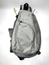 Eddie Bauer Gray Lightweight Nylon Sling Crossbody Backpack Bag Hike Camp for sale  Shipping to South Africa