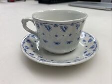 Pontesa Spain Teacup And Saucer Blue Floral Design for sale  Shipping to South Africa