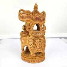 Used, Hand Carved Wooden Elephant Home Decor for sale  Shipping to South Africa