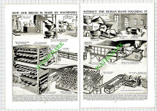 Maquinaria de pan de panadería Messrs Lyons & Co - c. 1930s corte/impresión de 2 piezas  segunda mano  Embacar hacia Argentina