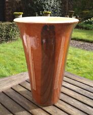 Large Ceramic Stoneware Pottery Conical Treacle Glaze Planter Plant Pot 39cm for sale  Shipping to South Africa