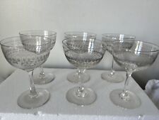 Set six etched for sale  BOURNEMOUTH