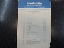 Lambretta service bulletin for sale  Shipping to Ireland